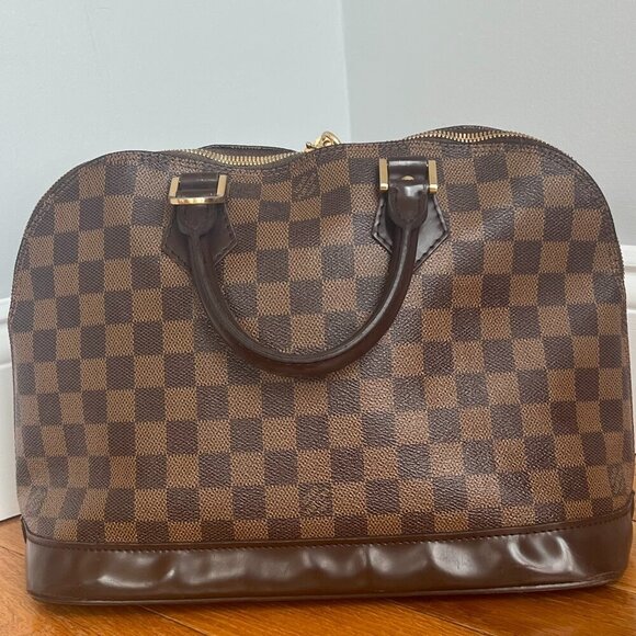 Louis Vuitton Alma PM Damier Ebene Bag with Padlock + Dustbag - Picture 5 of 16